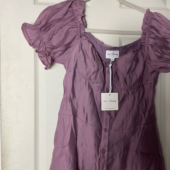 NEW Love Harmony button down dress purple lilac S;M;L womens - Picture 5 of 12